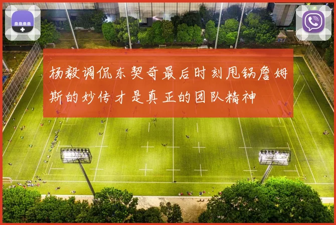 杨毅调侃东契奇最后时刻甩锅詹姆斯的妙传才是真正的团队精神