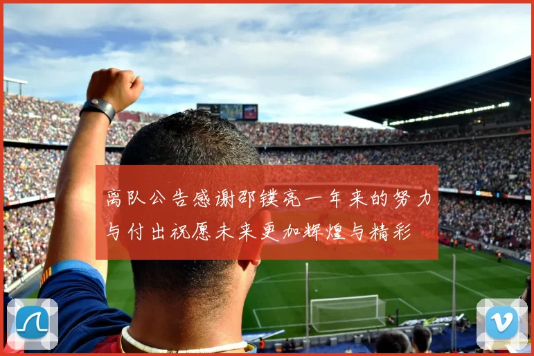 离队公告感谢邵镤亮一年来的努力与付出祝愿未来更加辉煌与精彩